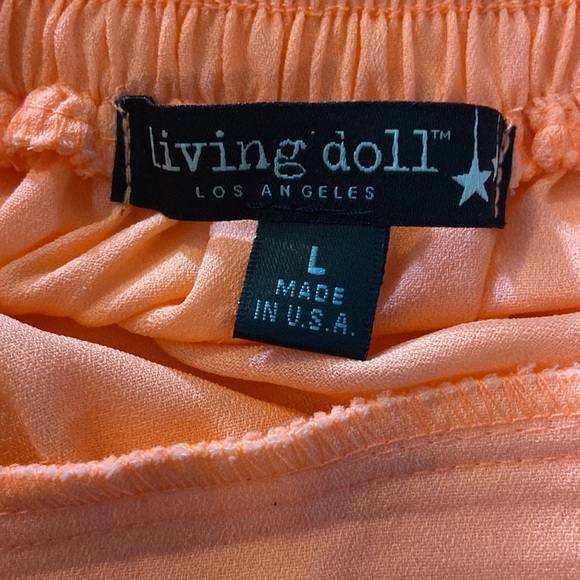 Living Doll Tangerine Skirt Size L - Picture 7 of 9